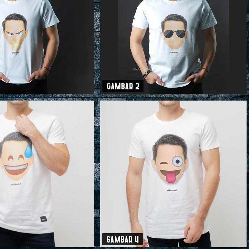 ✳ Hot Sale Kaos Greenlight Distro Emoji Ariel Noah ➫