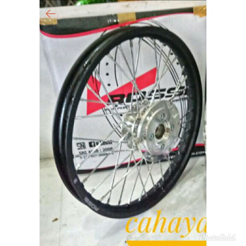 Paket Velg Rossi depan Motor Cb150R Old - Mega pro primus - Velg Tromol Jari Pkus Stell jari Depan S