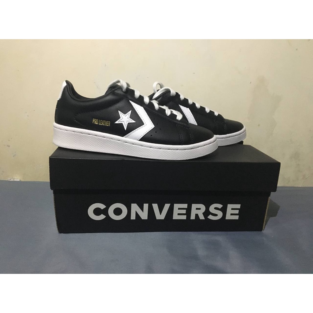 JUAL RUGI CONVERSE PRO LEATHER OX BLACK