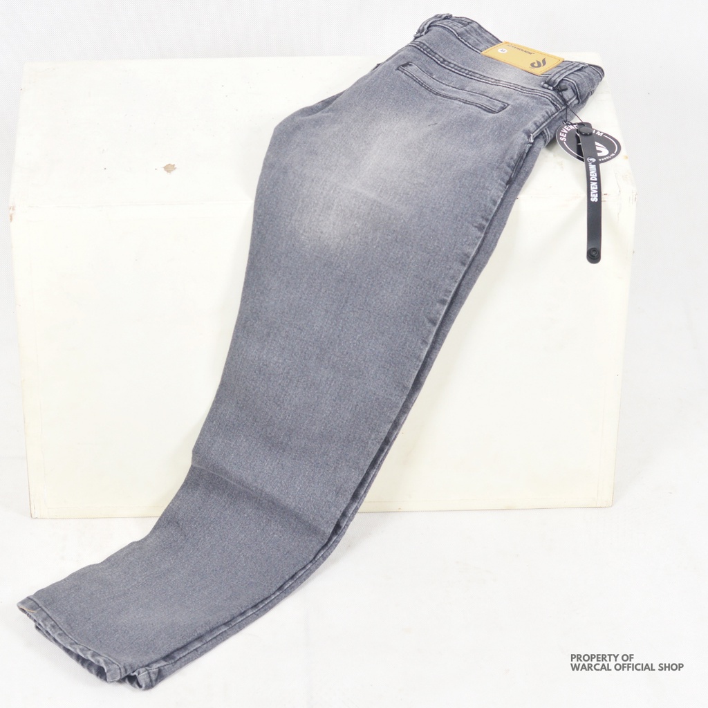 Celana Panjang Jeans Saku Bobok Abu Scrup Model Chino Strecth