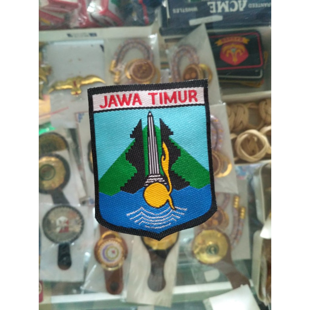 Badge Kwarda Jawa Timur Bet Pramuka Kwarda Jawa Timur Jatim Woven