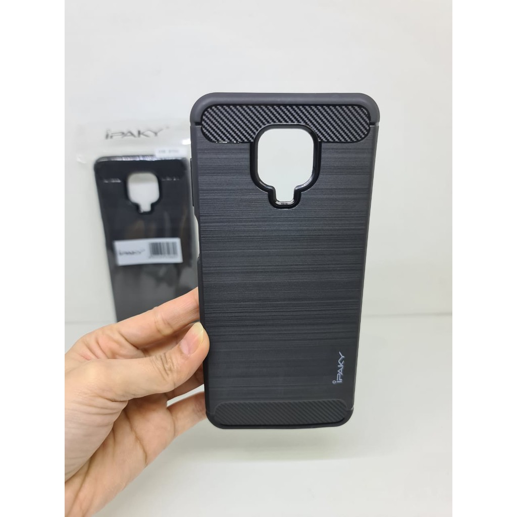 iPaky Carbon Redmi Note 9 Pro 6.67 inchi Slim Fit Carbon Redmi Note 9S ANTI MELAR