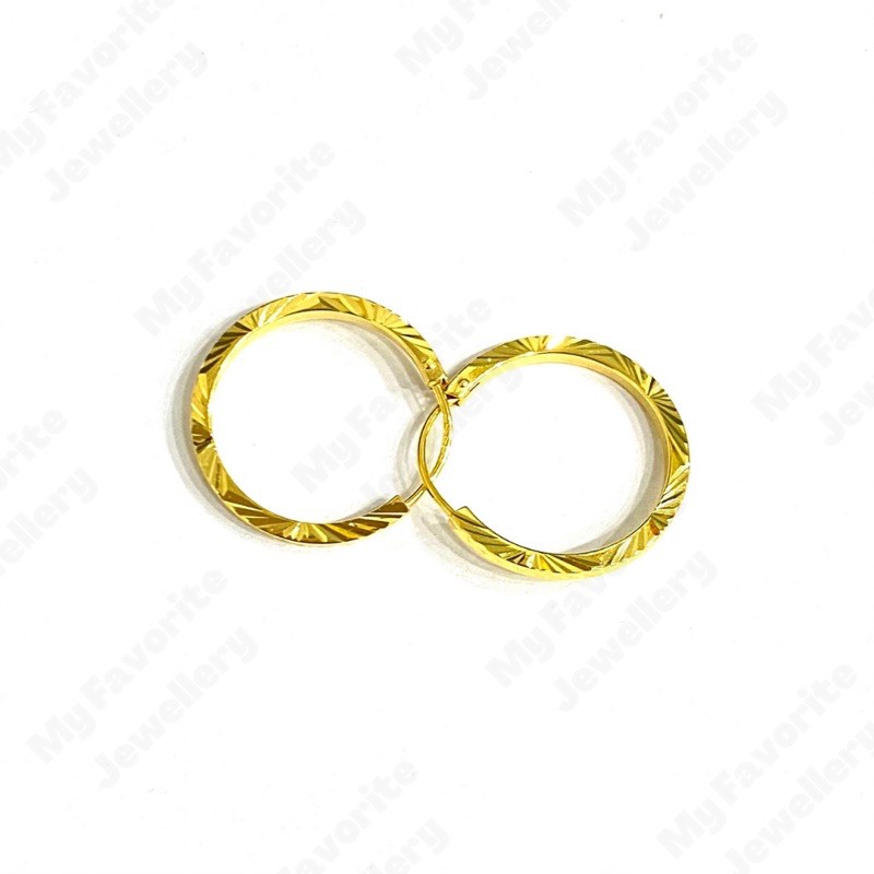 Anting Gipsy Variasi Motif Anting Emas Asli Kadar 700