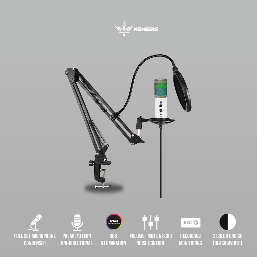 Mic Condenser USB Nemesis MCN-05 Klio / MCN-07 TRIDENT