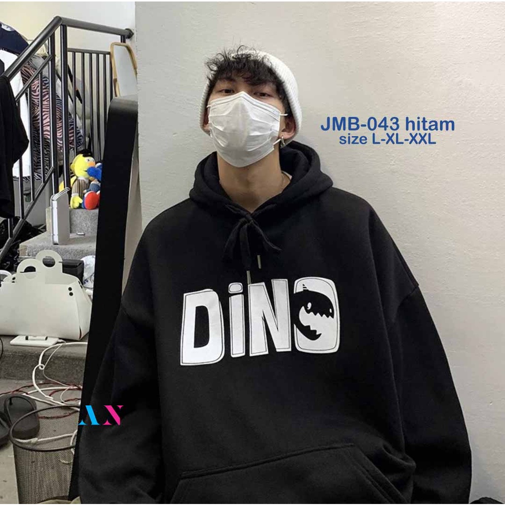 AA1 - Hoodie Sweater Jumbo OVERSIZE Fleece Tebal Cowok Pria || COD Bayar Dirumah