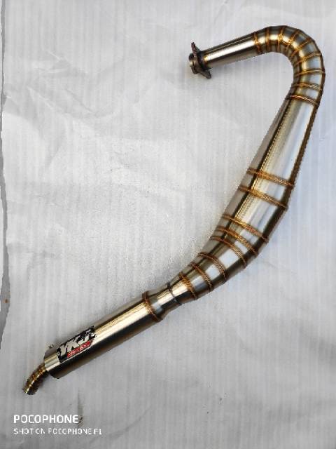 Knalpot YKJ RX King Kolong Kobra Stainless Super Pro Riset Terbaru YKJ Racing Super Garing-1