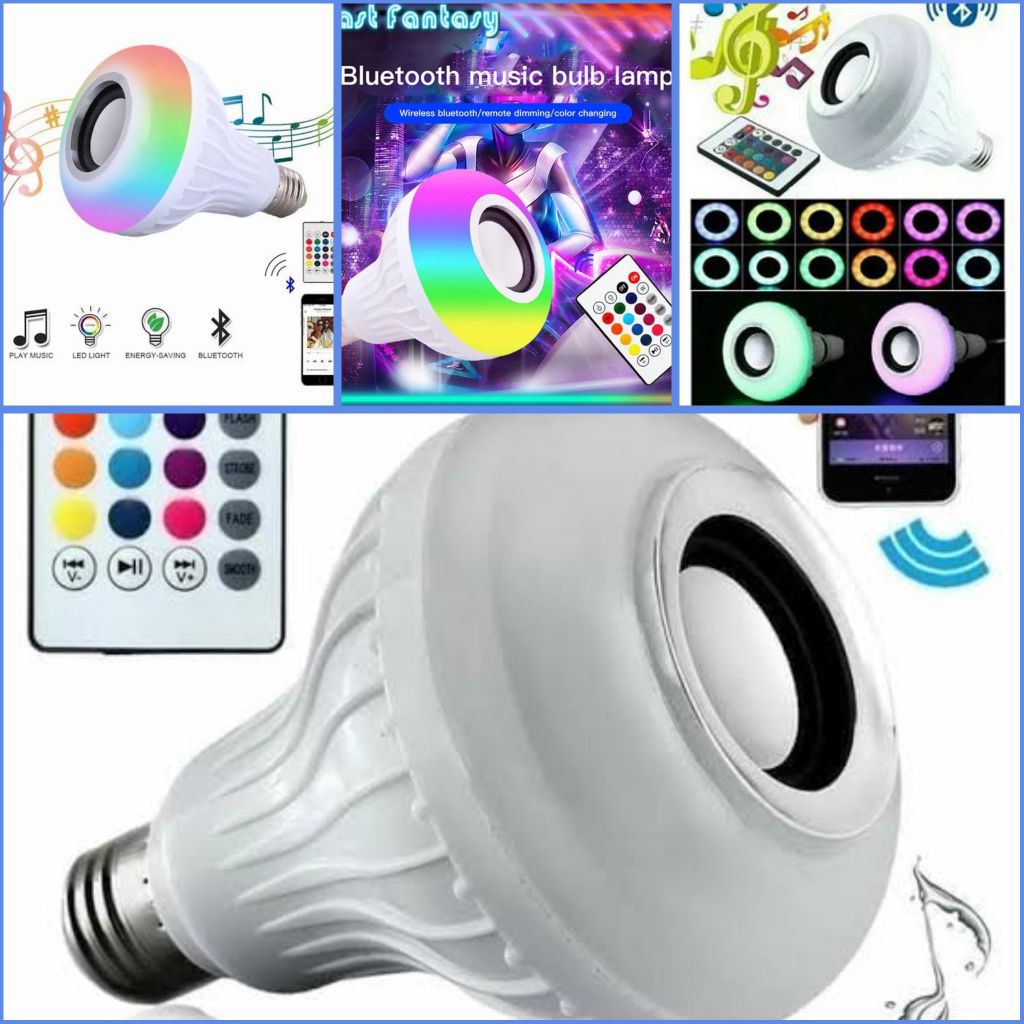 LAMPU BOHLAM RGM + REMOTE BLUETOOTH SPEAKER