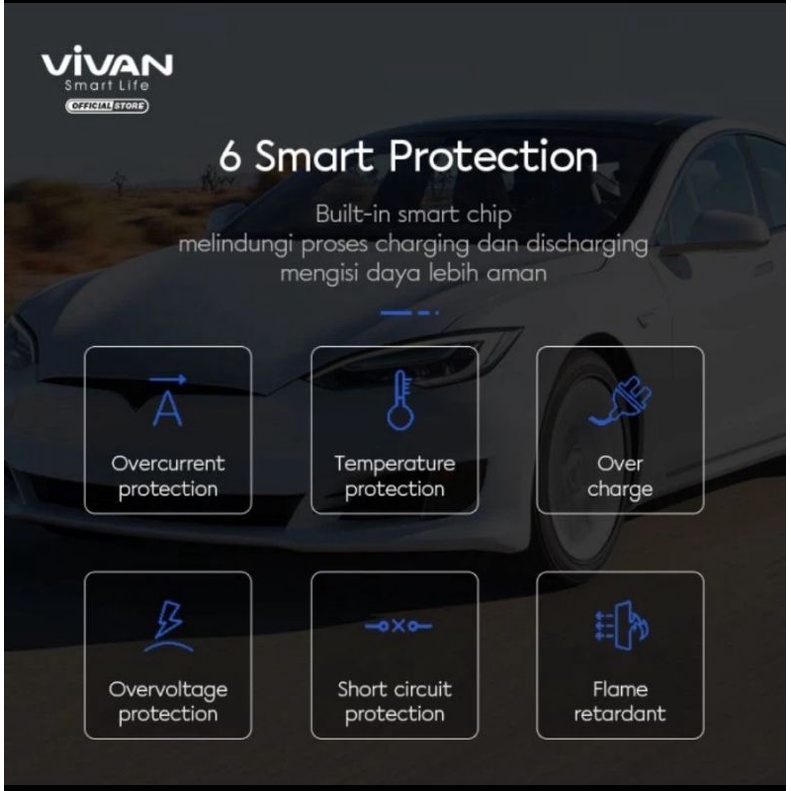 VIVAN Car Charger CC02C 3.4A Dual USB Smart IC Quick Charging Original