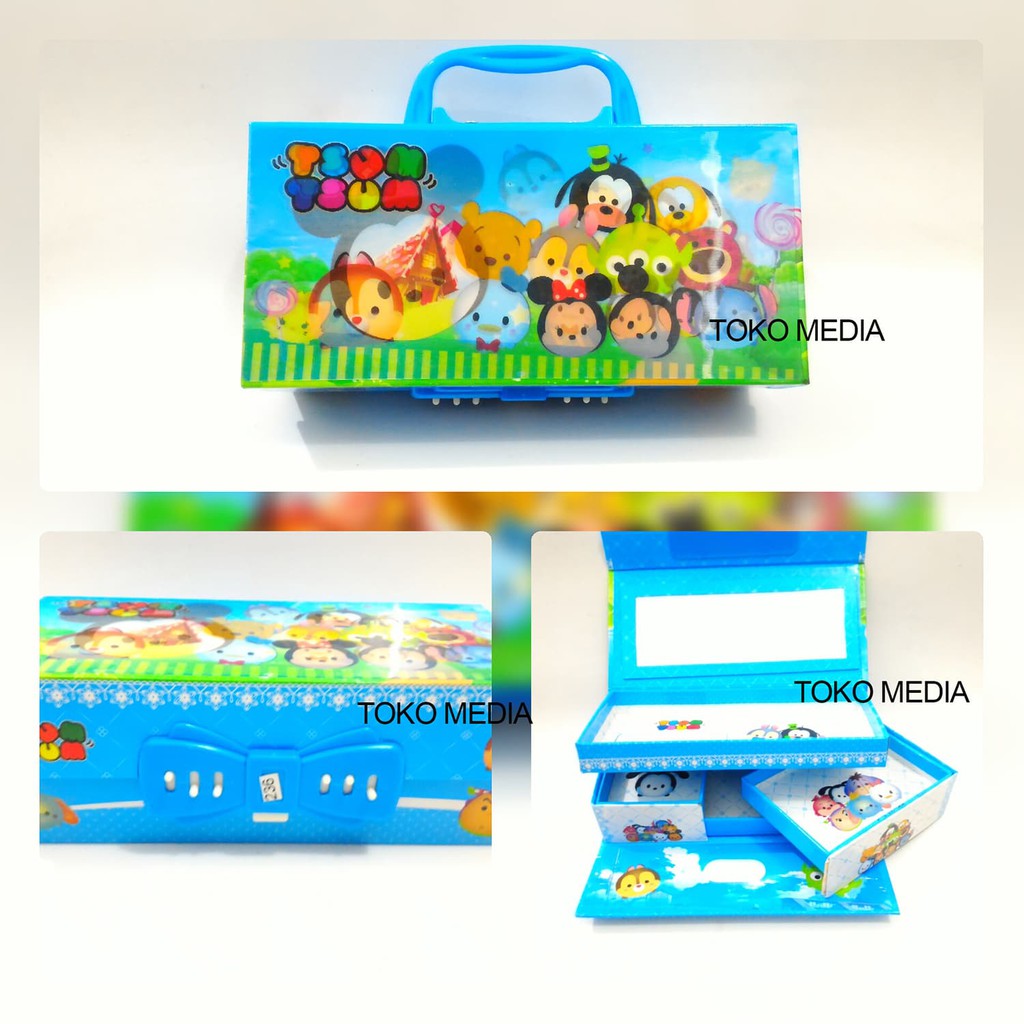 

Terunik Kotak Tempat Pensil Pakai Kode Angka Gambar Hologram Karakter Kartun