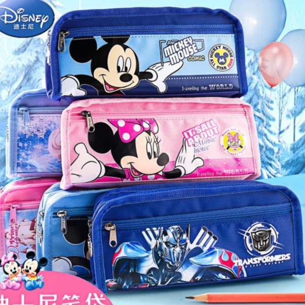 Tempat Pensil Jumbo Empuk DISNEY / Tempat Alat Tulis Besar Disney Princess &amp; Mickey Mouse