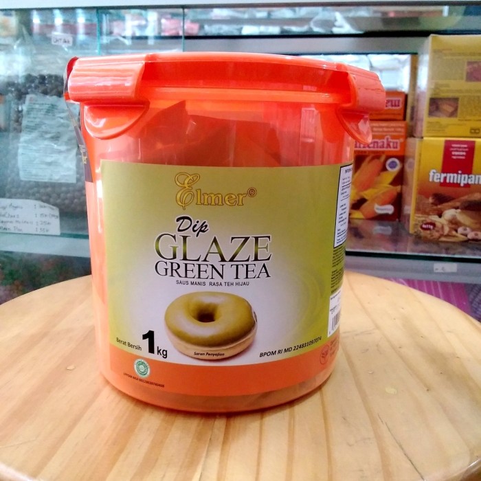 

Topping Donat Dip Glaze ELMER Green Tea berat bersih 1kg