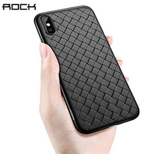 Rock BV Weaving Iphone X XS 5.8 inch anyaman soft case casing cover