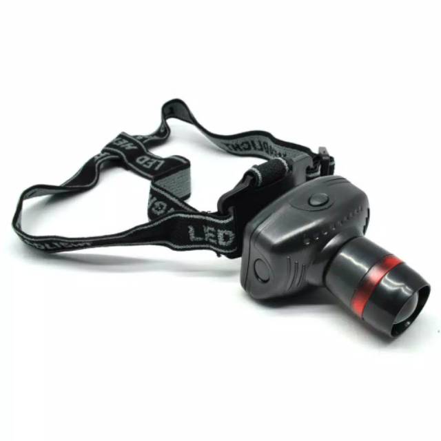 SENTER KEPALA HEADLAMP ZOOM Head Lamp Camping Hutan Travel Gua Lampu Praktis Super-6
