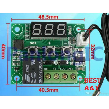 Temperature Control Suhu DC 12V  Digital Thermostat Thermometer W1209