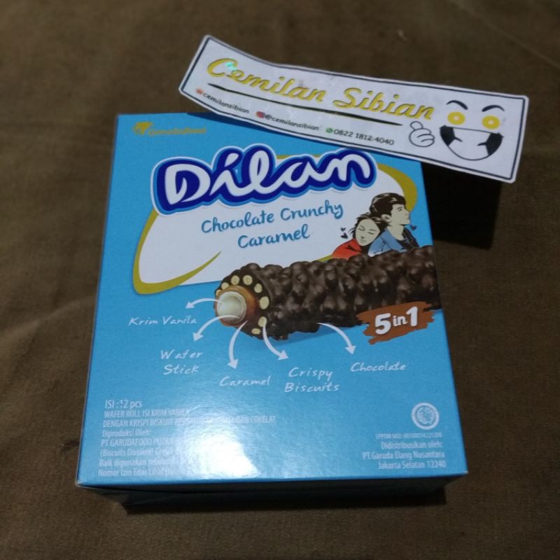 

Coklat Dilan (1Box/12pcs) / Chocolate Crunchy Caramel