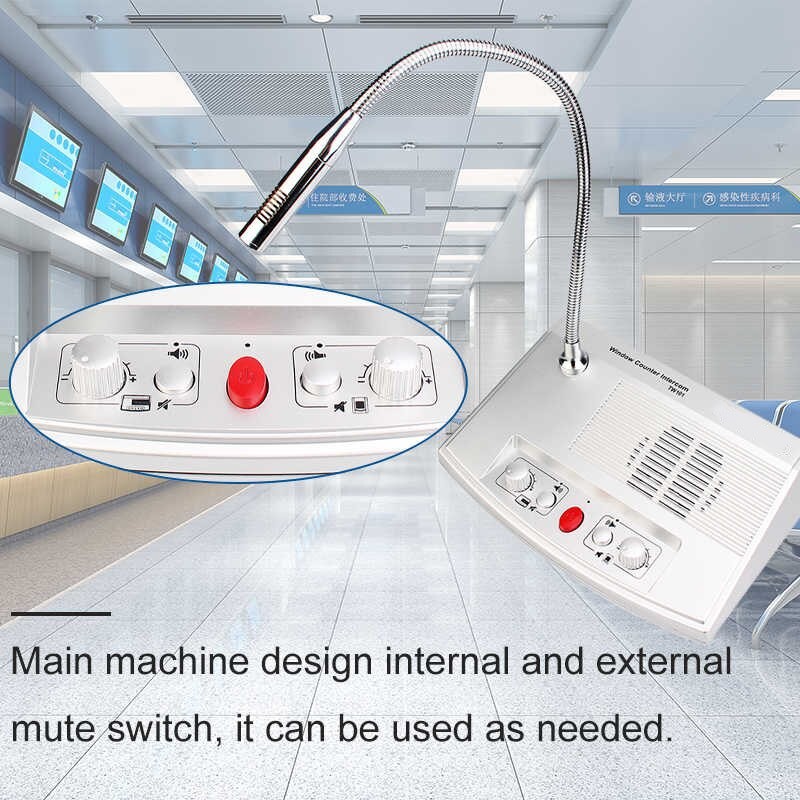Window speaker intercom system - Mic Loket Buat Counter, Kasir, Rumah Sakit, Kantor, Bank, Farmasi