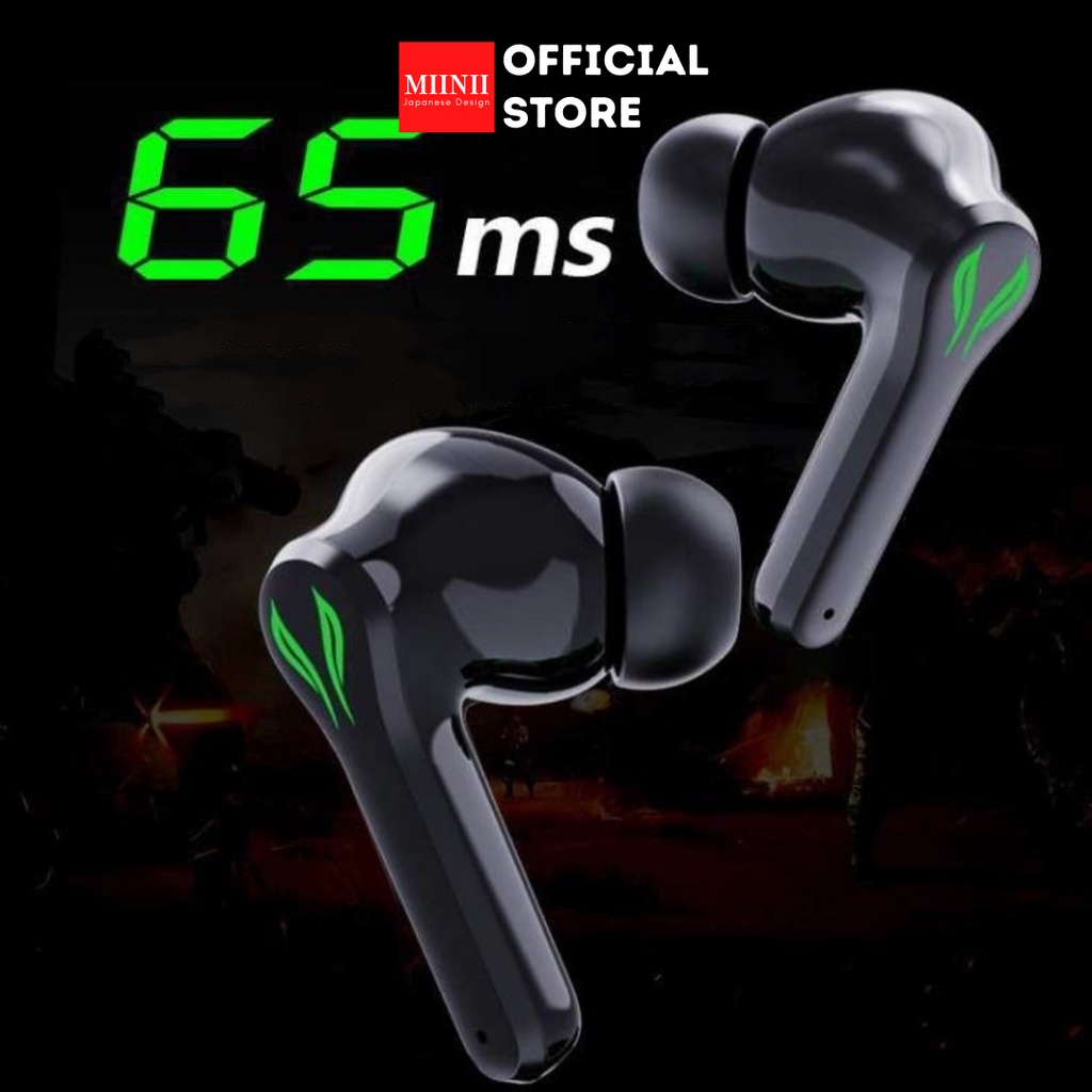 MIINII Headset KW01 Wireless Gaming Earbuds Full Power Mata Iblis