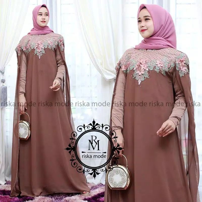 FASHION MUSLIM/GAMIS KAFTAN MADU/BAJU PESTA/BY RK