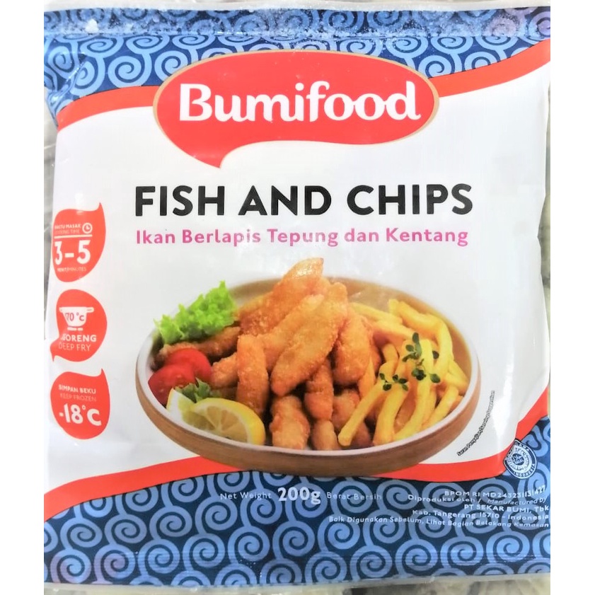 

Bumifood Fish & Chips (Lapis tepung & kentang) 200gr