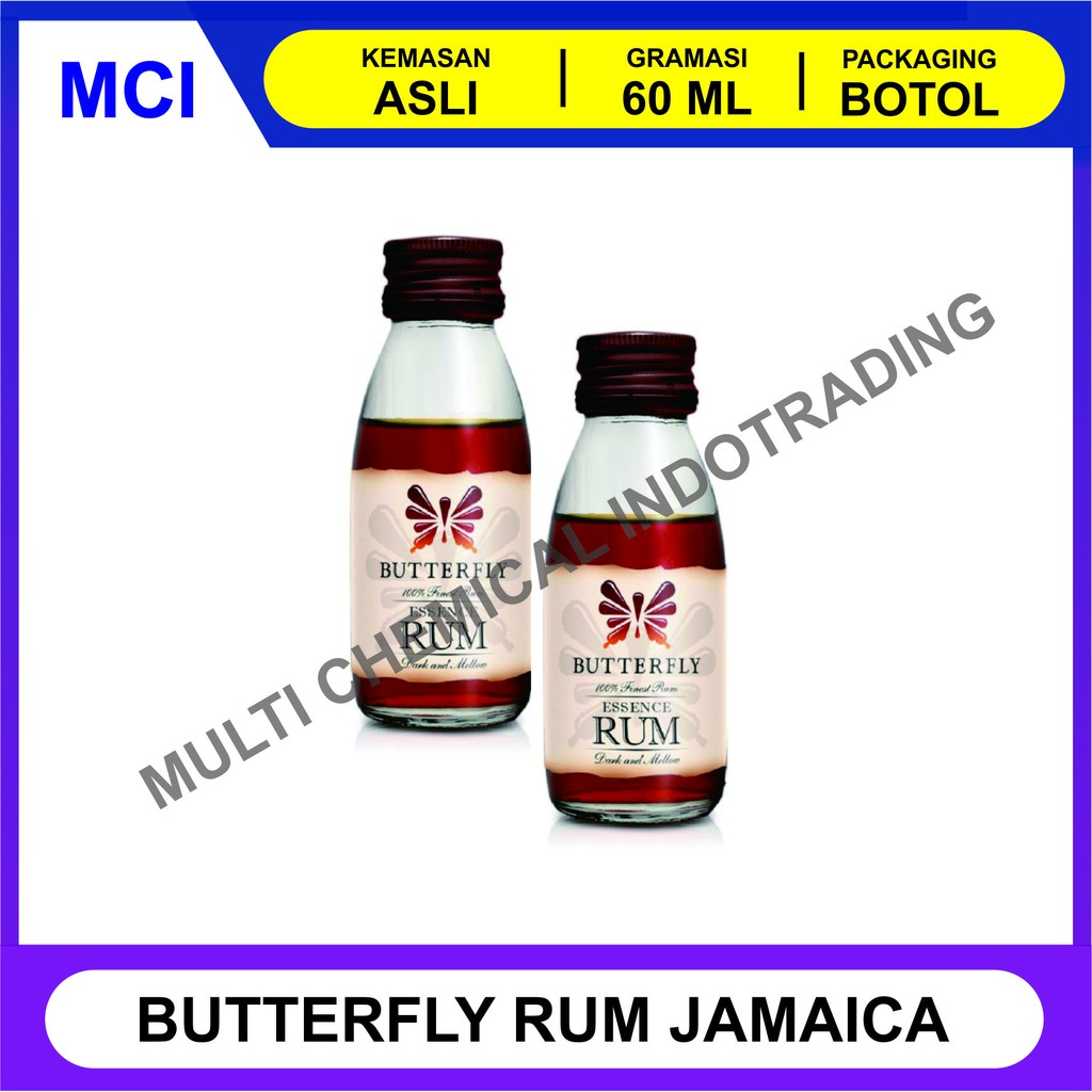 

RHUM KOEPOE KOEPOE / RUM / RHUM BUTTERFLY BOTOL KACA 60 ML