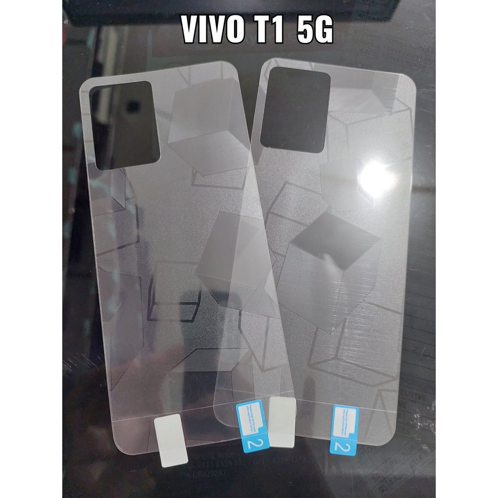 BACK SKIN GLITTER CUBE Vivo T1 5G V23 5G Y15S Y01 Y21 2021 Y21S Y33S Y75 5G Garskin