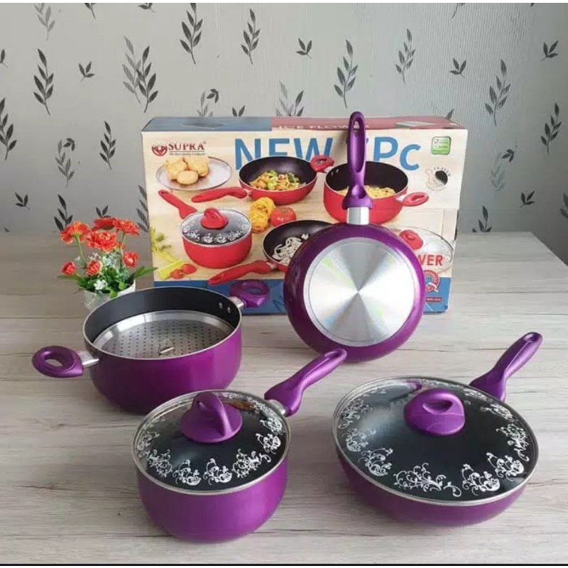SUPRA ROSEMARY 7 PCS COOKWARE SET / PANCI SET SUPRA