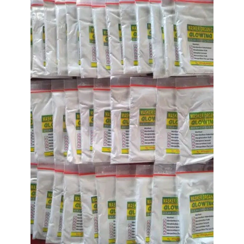 Masker Organic Glowing isi 5gr