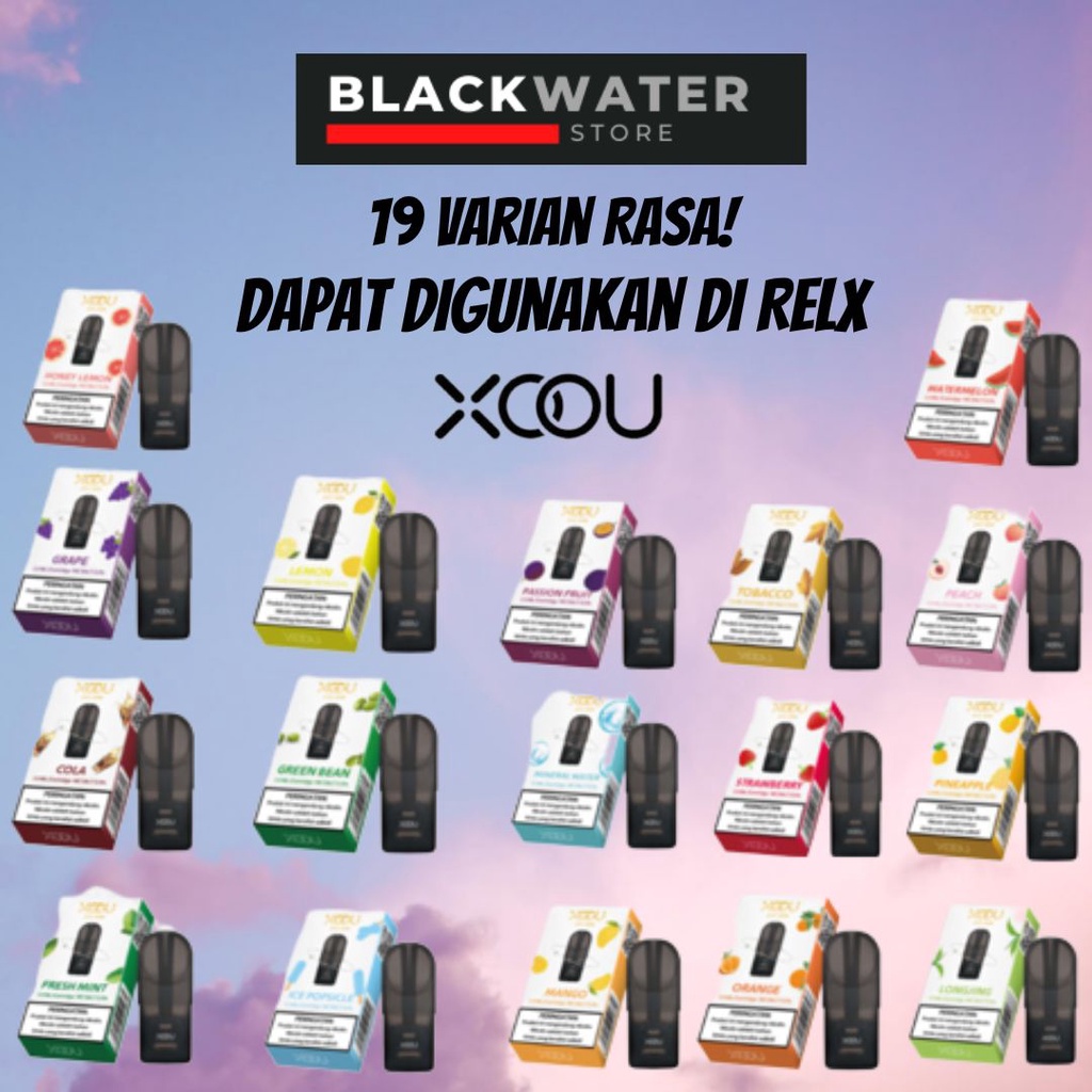 [ RELX COMPATIBLE ] [ISI 1] XOOU Cartridge Pods Essential Banyak Rasa