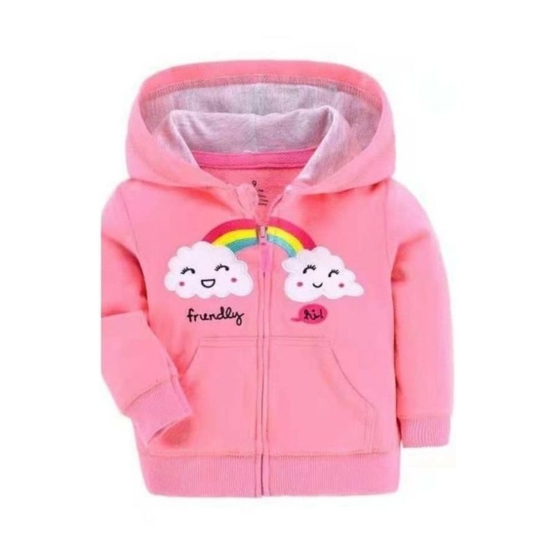 Jaket Bayi Cewek Anak Perempuan Jacket Baby Girl Rainbow 9 Bulan 1 2 3 Tahun