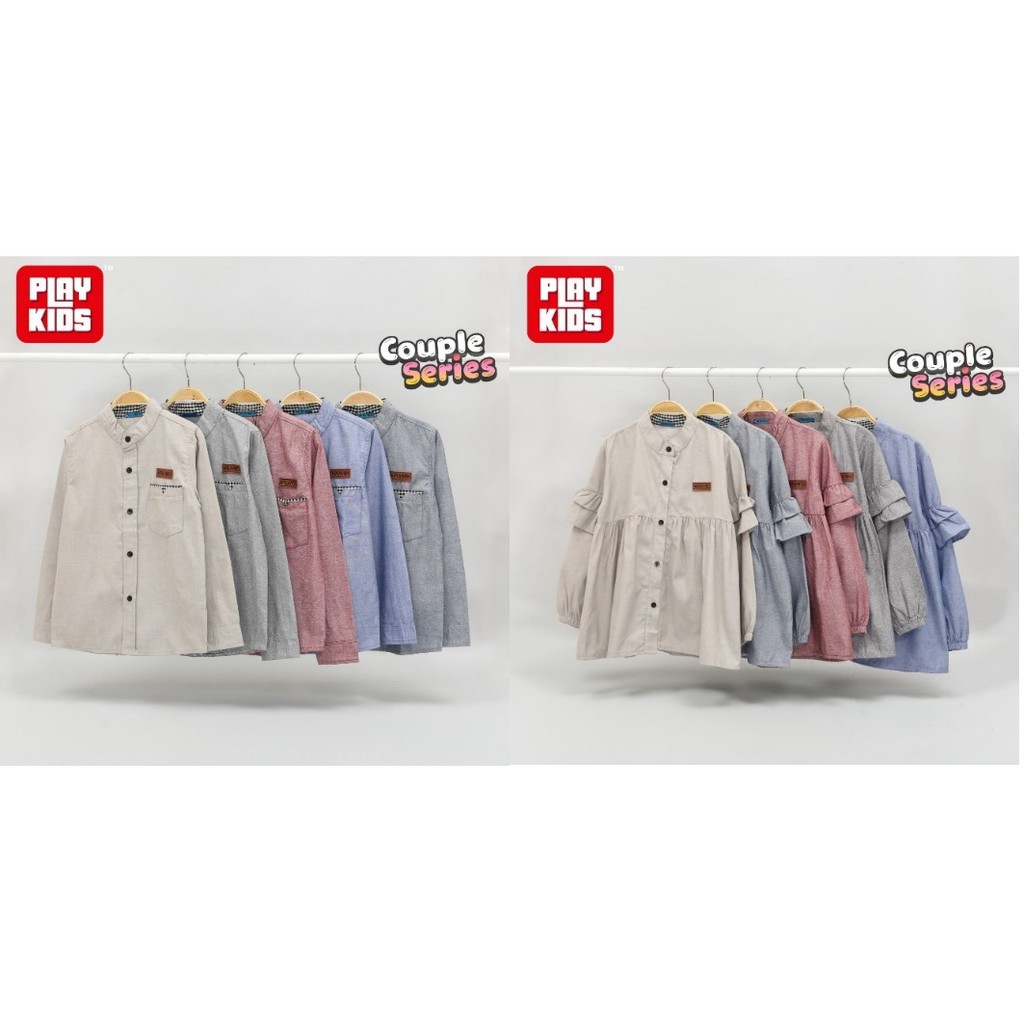 Kemeja Anak Play Kids Couple Series