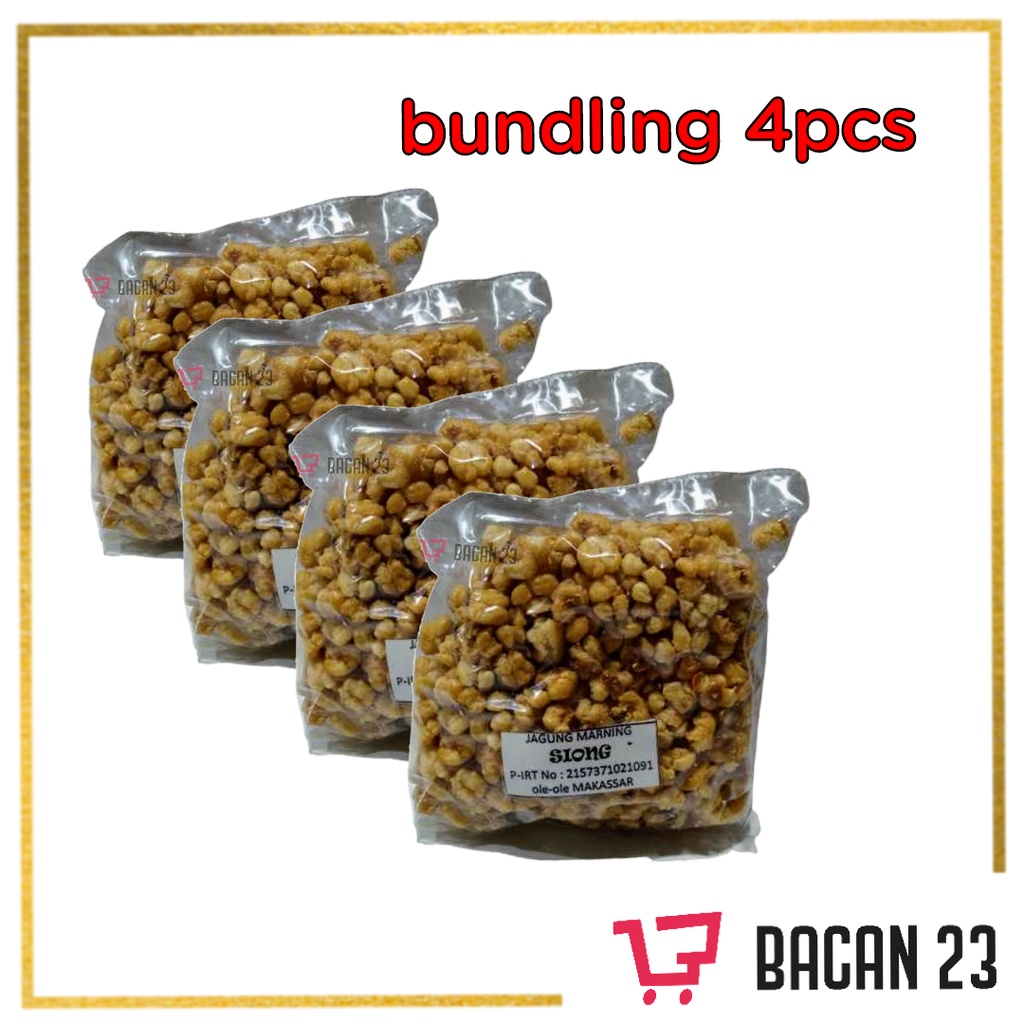 Bundling Jagung Marning Siong X 4 pcs (Oleh - Oleh Khas Makassar)