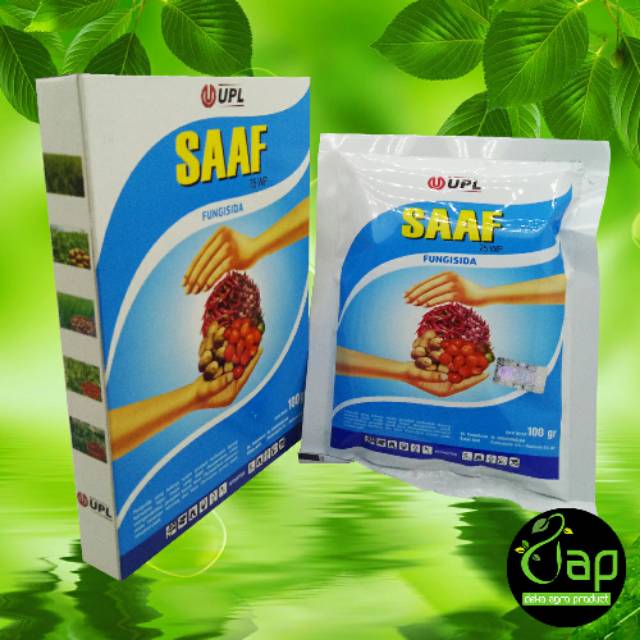 FUNGISIDA SAAF 75 WP 100GRAM - Bahan aktif Mancozeb dan Karbendazim
