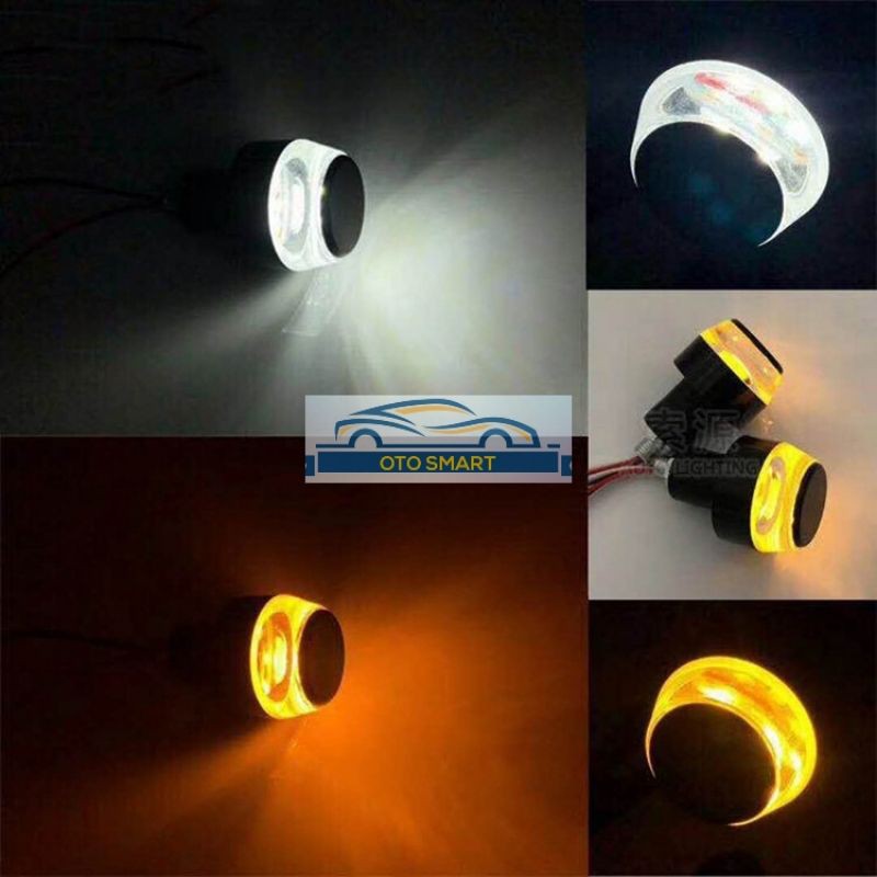 Lampu LED Jalu  Stang Motor DRL LED 2 Model Fungsi Sein Sen Motorcycle End Bar