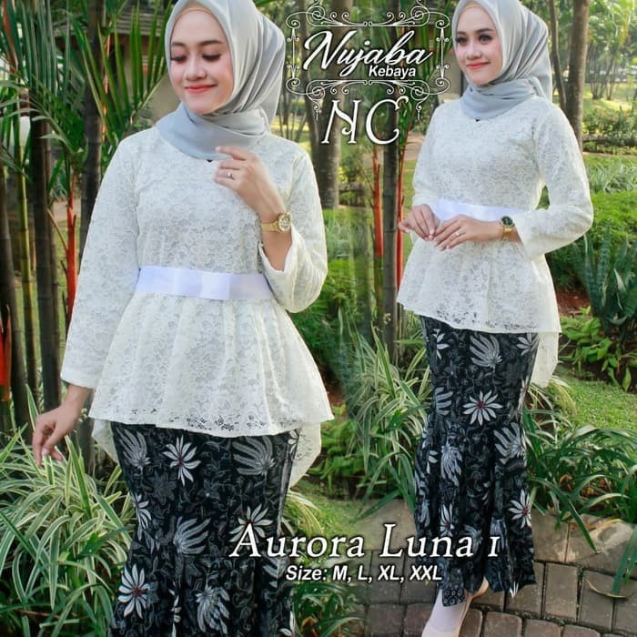 SETELAN KEBAYA BRUKAT AURORA PLUS ROK DUYUNG TERBARU