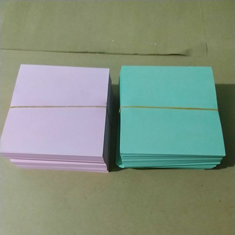 

Kertas HVS Warna 70gr || 10x10.8cm || isi 500pcs