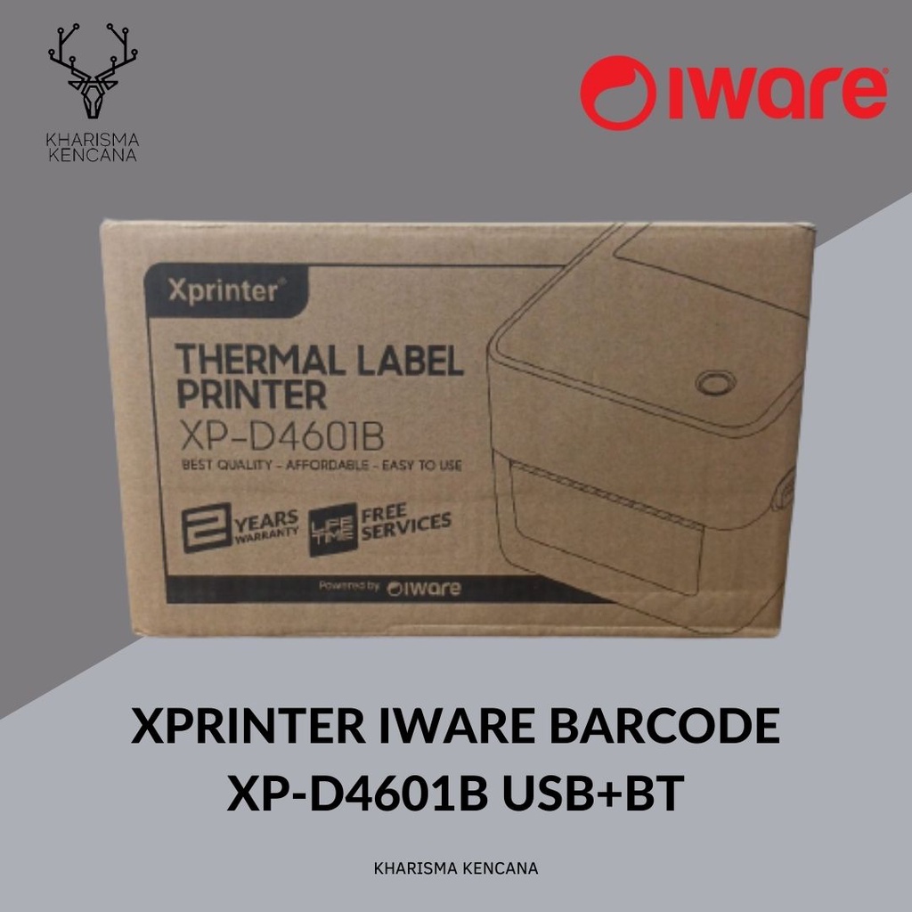 PRINTER IWARE BARCODE XP-D4601B USB+BT