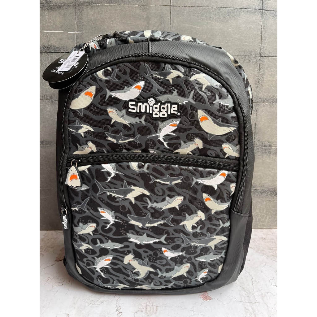 Jual SMIGGLE BACKPACK DRIFT BLACK SHARK -TAS RANSEL SMIGGLE | Shopee ...