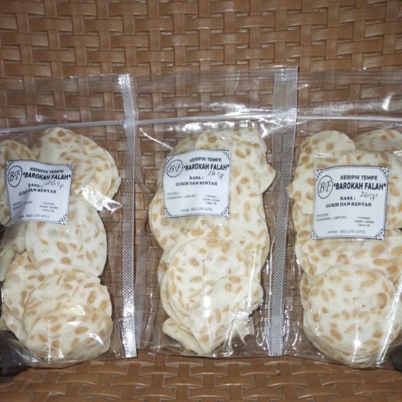 

keripik tempe/cemilan khas lampung @100 gram