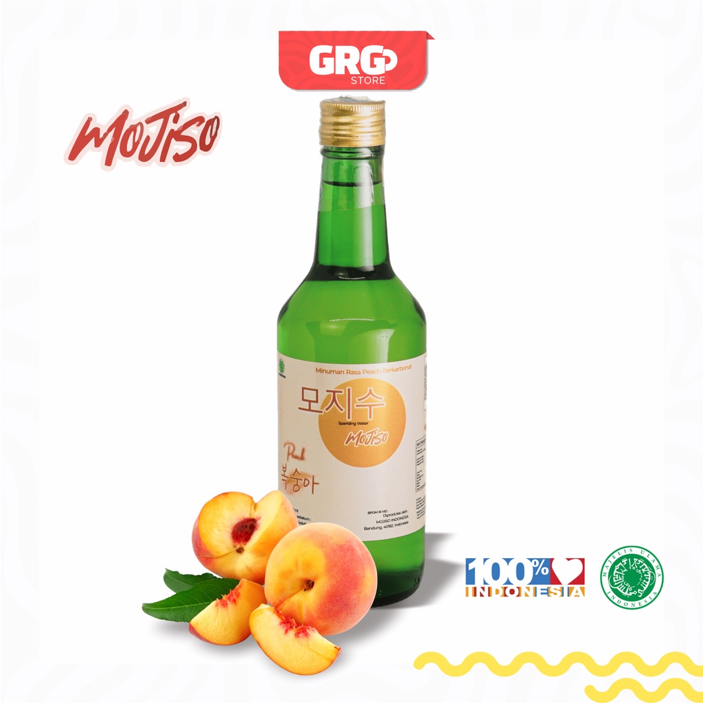 

SOJU HALAL MOJISO RASA PEACH | HALAL MUI & NON ALCOHOL Korean Sparkling Water