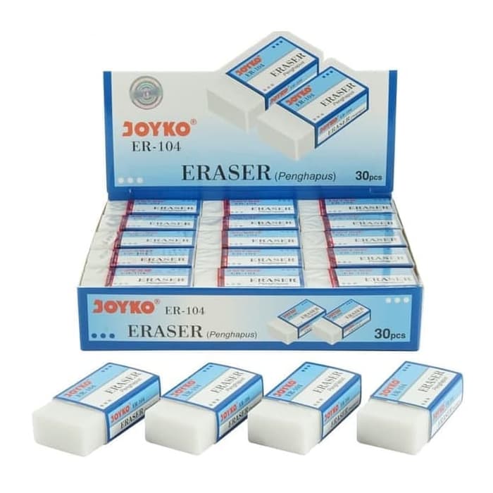 

PENGHAPUS JOYKO 526 B40P (PUTIH) ISI 40 PCS | ERASER