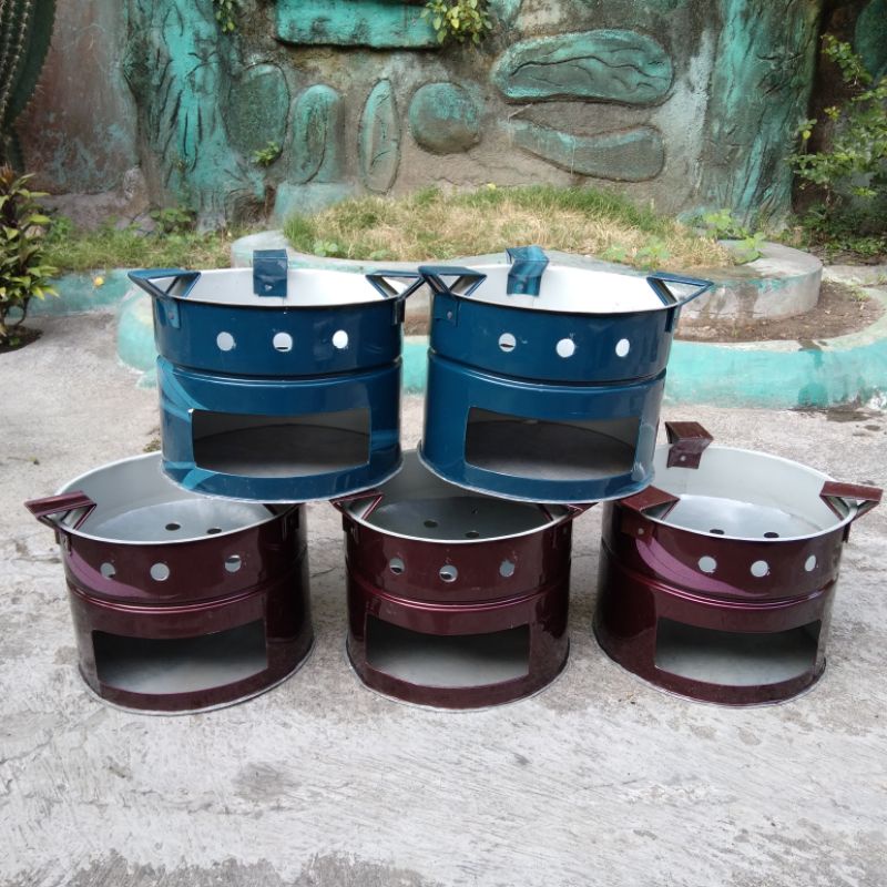 ANGLO  / KOMPOR ARANG - BRIKET - KAYU / TUNGKU ARANG UKURAN KECIL , TANGGUNG  , BESAR dan JUMBO TERB