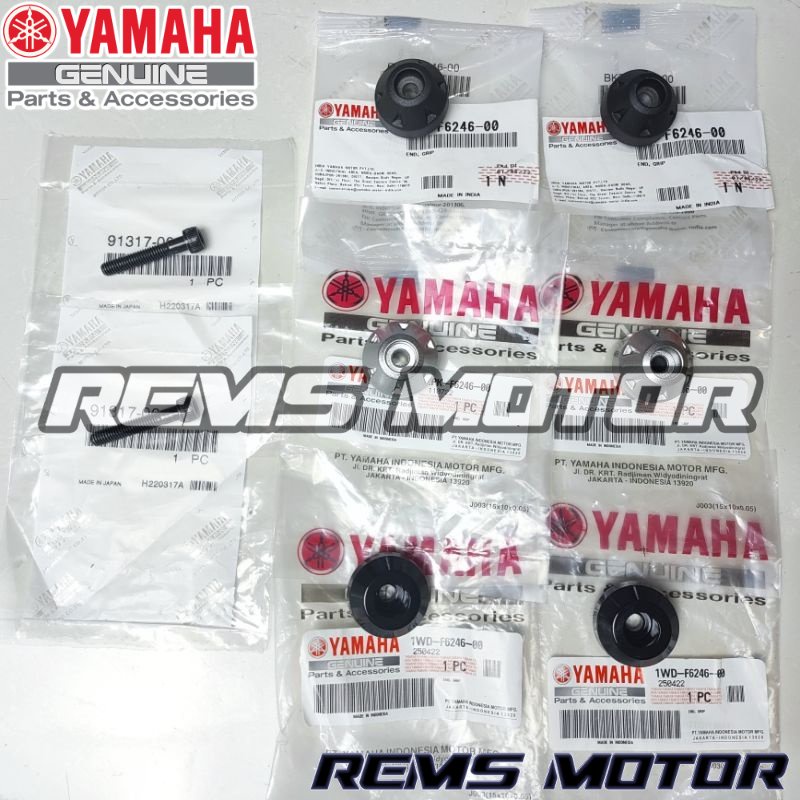 JALU STANG + BAUT SET NMAX OLD XSR XABRE R15 V1 V2 V3 V4 ORIGINAL YAMAHA END GRIP BANDUL STANG STIR 