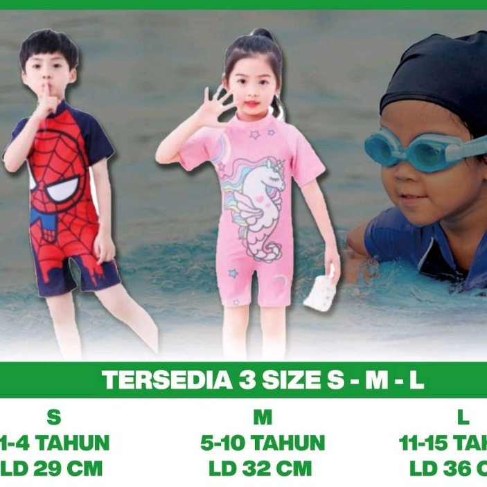 Baju Renang anak karakter /Baju berenang anak /Cloth swimming