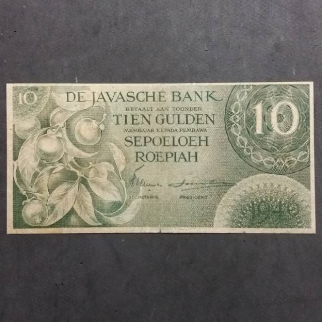 UANG KUNO 10 GULDEN SERI FEDERAL TAHUN 1946