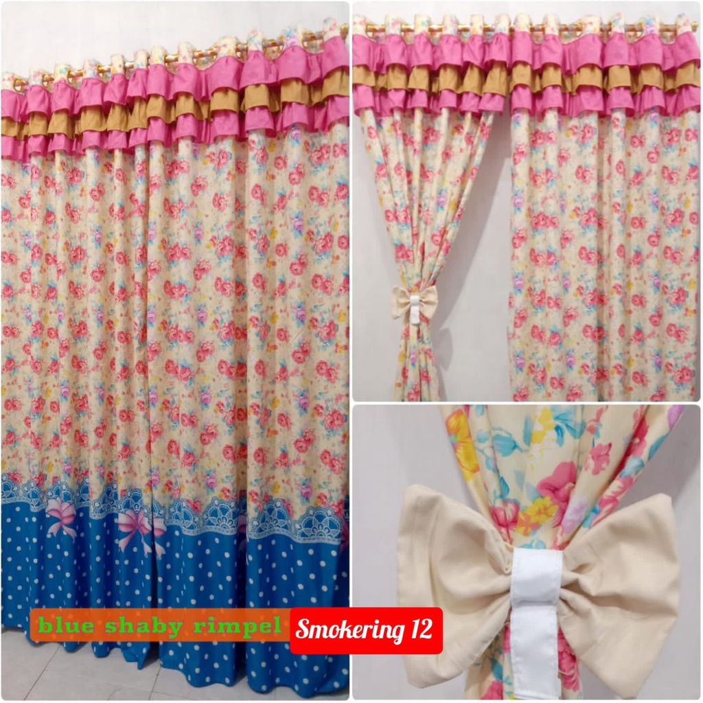 gorden RIMPEL BLUE SHABY smokering 12 katun disperse