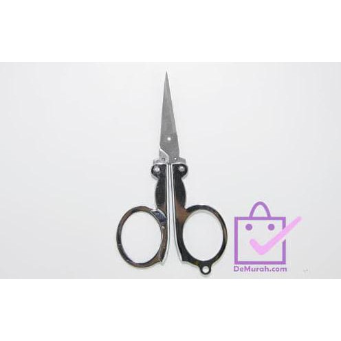 

Sku-0286 Gunting Lipat Stainless Steel Klasik / Travel Scissor Best Seller
