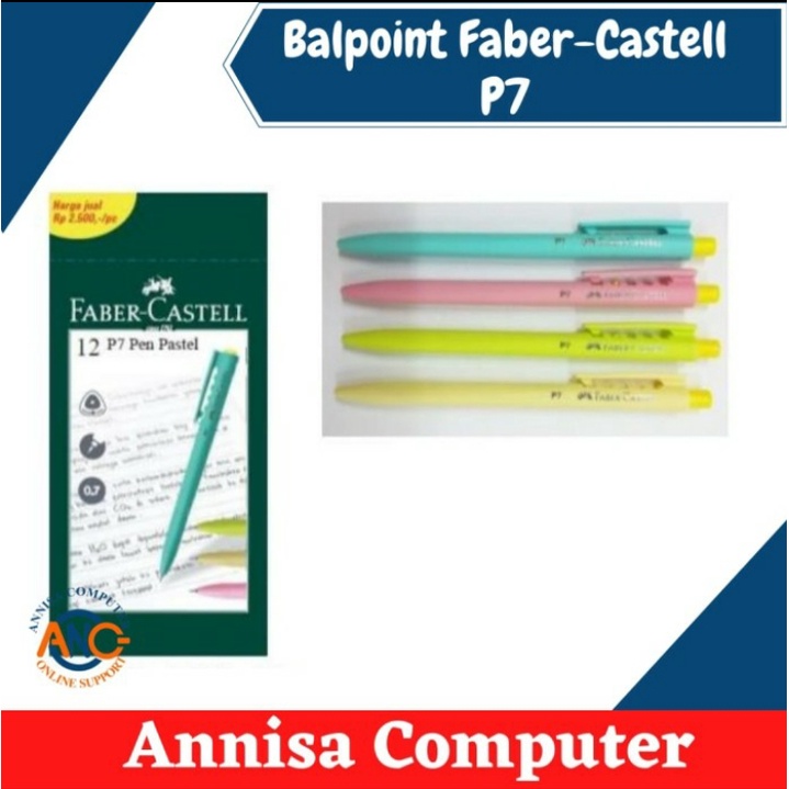 

Pen Fabercastel p7 / Pulpen / Balpoint / Balpen Cetrek Pastel Faber