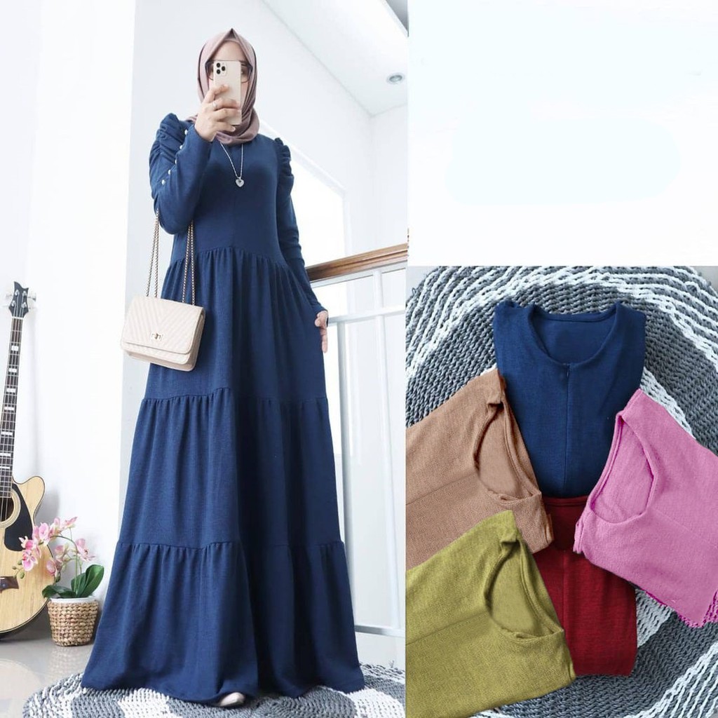 FASHION MUSLIM PAKAIAN WANITA DRESS MAXY SAMIRA DMR