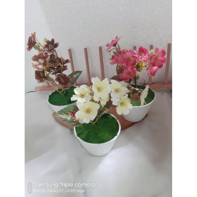 bunga cantik manis bunga artificial bunga meja pot bunga