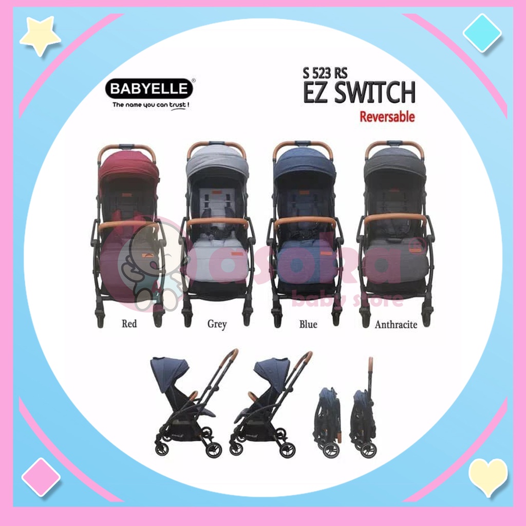 Stroller Babyelle EZ Switch S523 RS - Kereta Dorong Bayi ASOKA